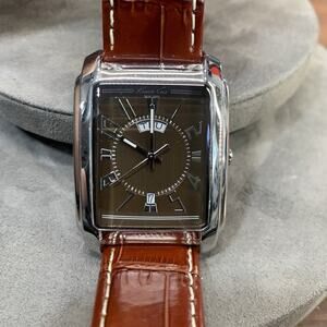 Kenneth Cole New York Watch Men’s 34mm Case Day Date KC1327 New Battery